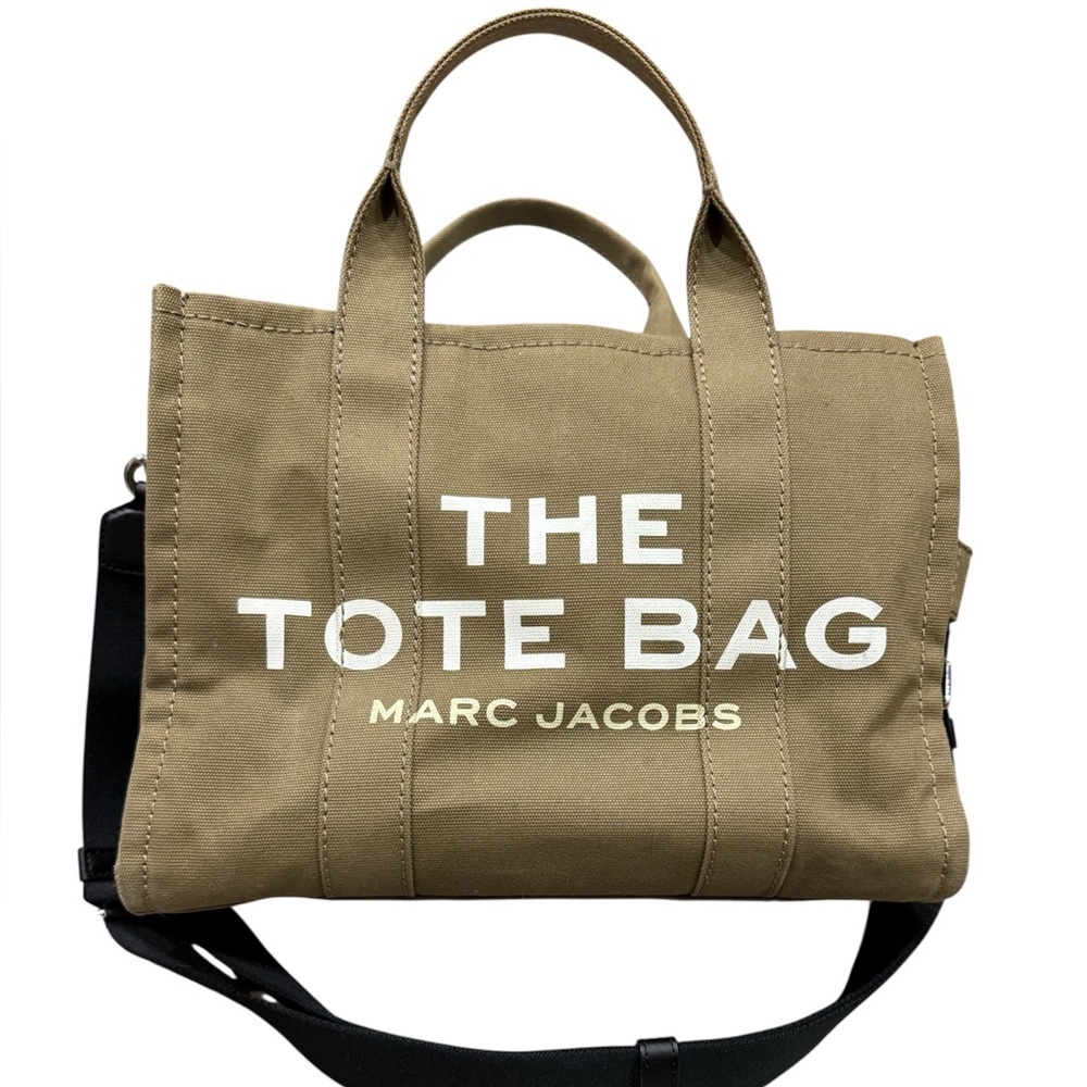 Marc Jacobs slate green canvas tote bag Medium